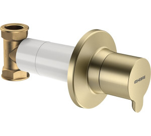 Llave de paso 1/2" Oro Cepillado
